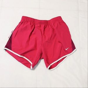 nike youth large dark pink shorts <3